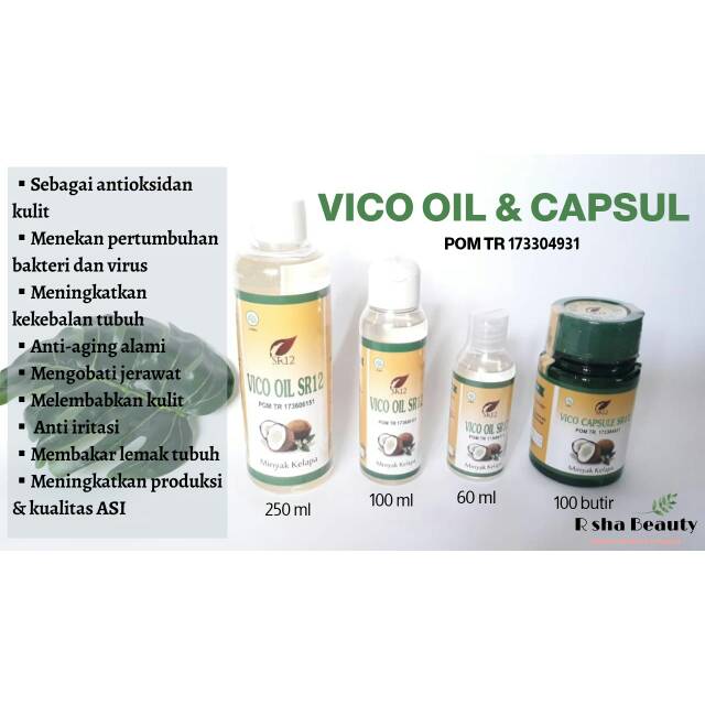 Vico Oil dan vico kapsul SR12