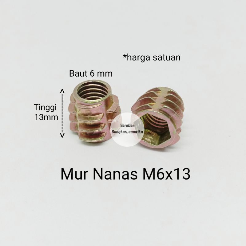 Mur Nanas M6 x 13