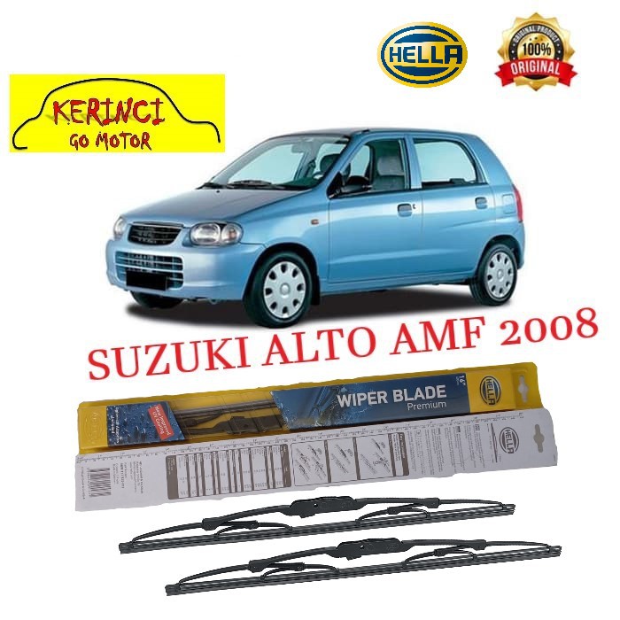 WIPER SUZUKI ALTO AMF 2008 HELLA PREMIUM 22&quot; &amp; 14&quot; SEPASANG WIPER