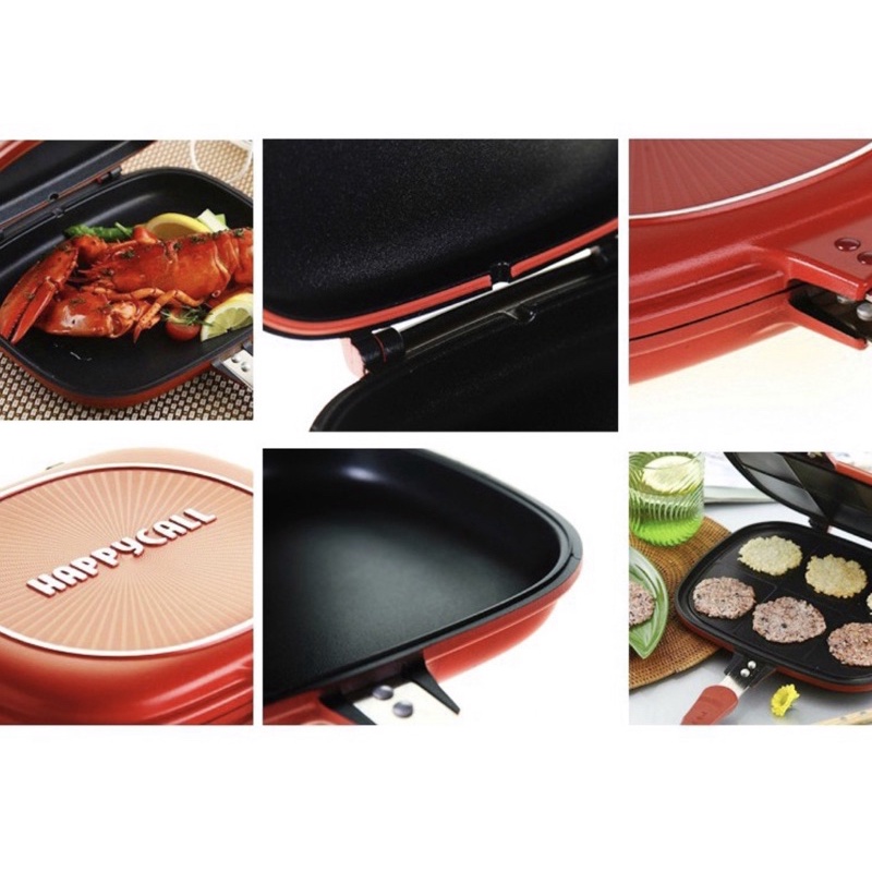 [ HC ] Happy Call* Double Pan 32cm ( GrillPan / Wajan Bolak-Balik ) ORI !