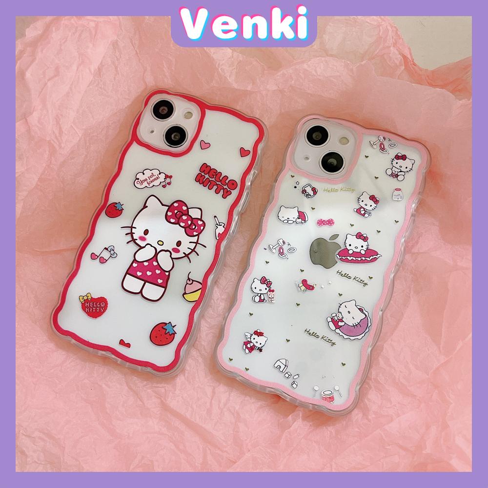 iPhone Case Silicone Soft Case Clear Case Wave Shockproof Camera Cover Protection Pink Cartoon Cute Compatible For iPhone 13 Pro Max iPhone 12 Pro Max iPhone 11 iPhone 7 Plus