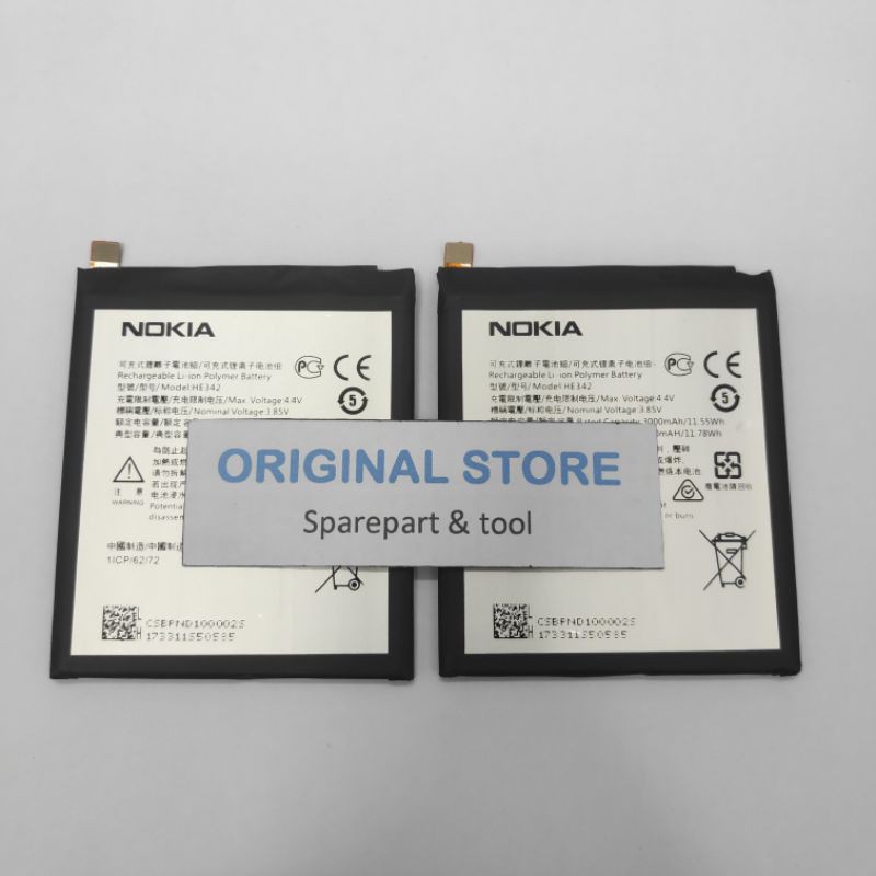 BATRE / BATERAI SEMUA TYPE NOKIA 2 3 4 5 6 7 8 BATTERY FOR NOKIA NOKIA 5.1 PLUS X5 - 6.1 PLUS X6