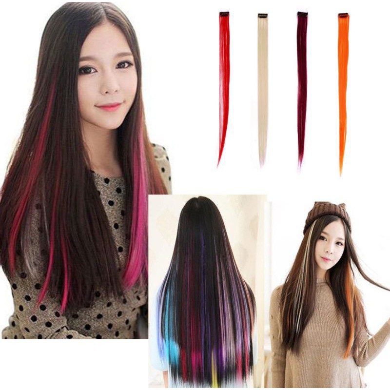 RCS ✔️  hairclip highlight hairclip warna warni hairclip extension