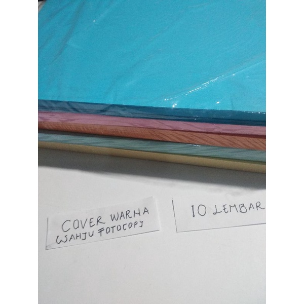 

KERTAS COVER WARNA F4, ECERAN 10 LEMBAR