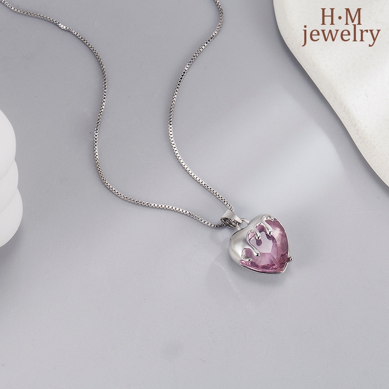 Kalung Rantai Klavikula Bentuk Hati Strawberry Untuk Anak Perempuan 2022