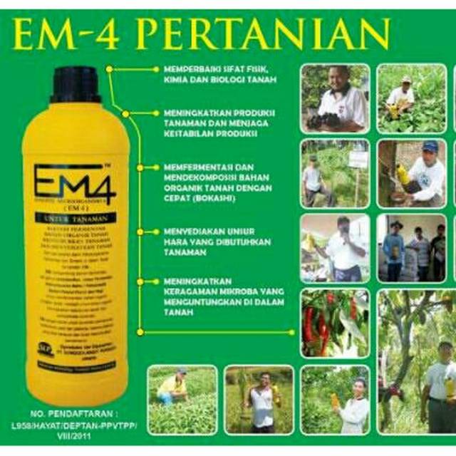 EM4 pertanian 1 liter - membantu meningkatkan kesuburan semua jenis tanaman