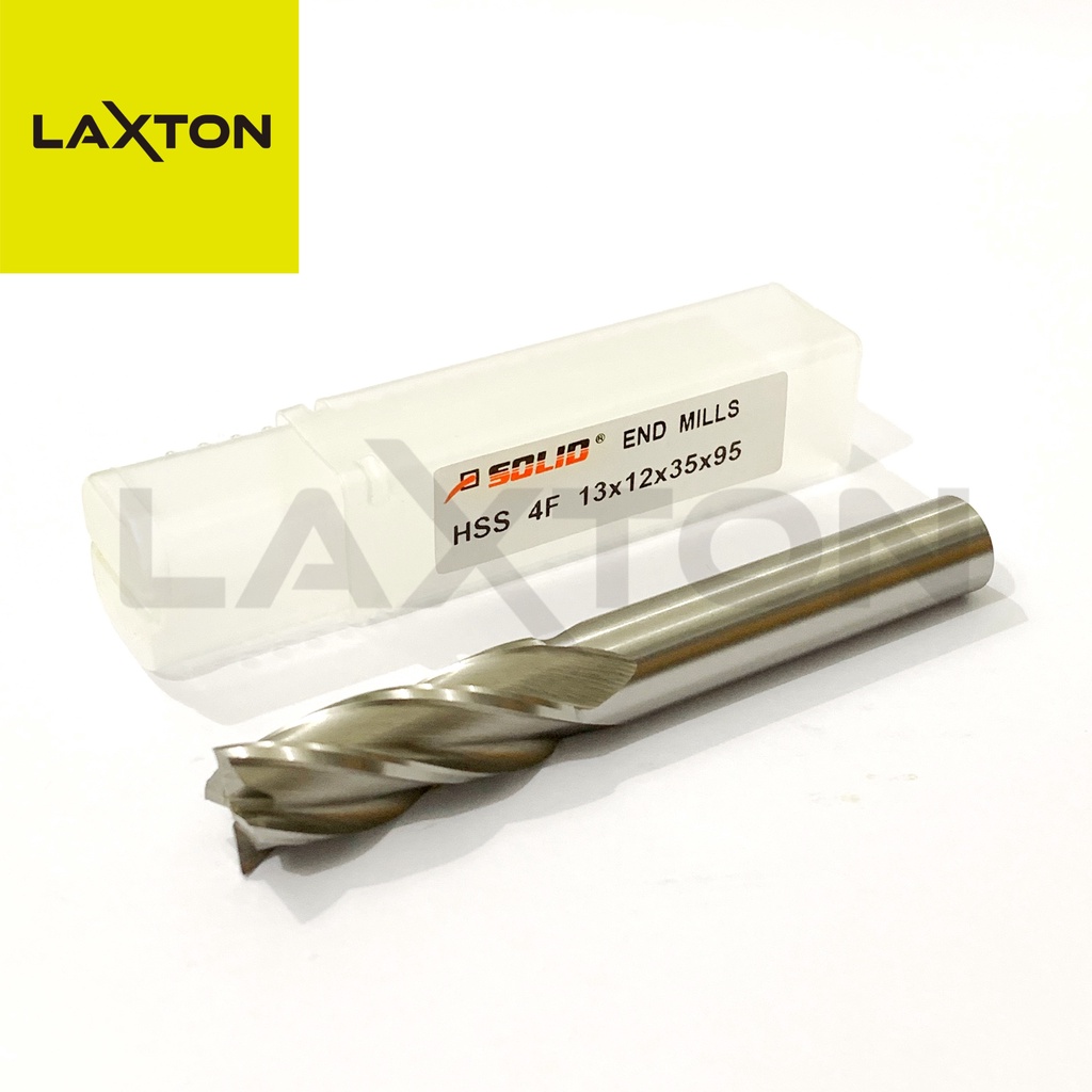 Solid Endmill HSS Mata Bor Frais 4 Flute 13MM