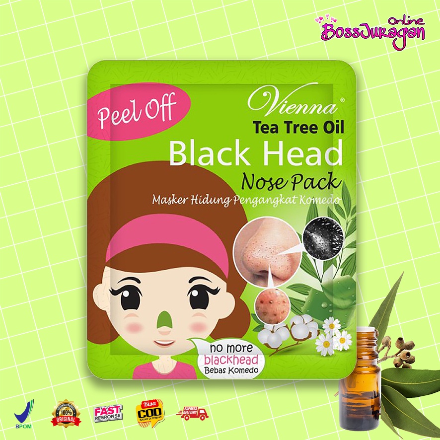 (BOSS) (CUCI GUDANG) Vienna Black Head Nose Pack 10mL