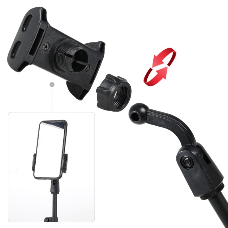 Btsg Adjustable Mic Clip Tripod Portable Mike- Phone Stand Meja Bracket Holder