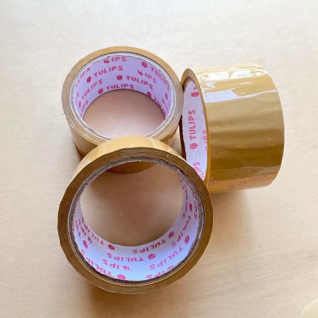 

Tulips duck tape isolation lakban isolasi 48 mm coklat bening