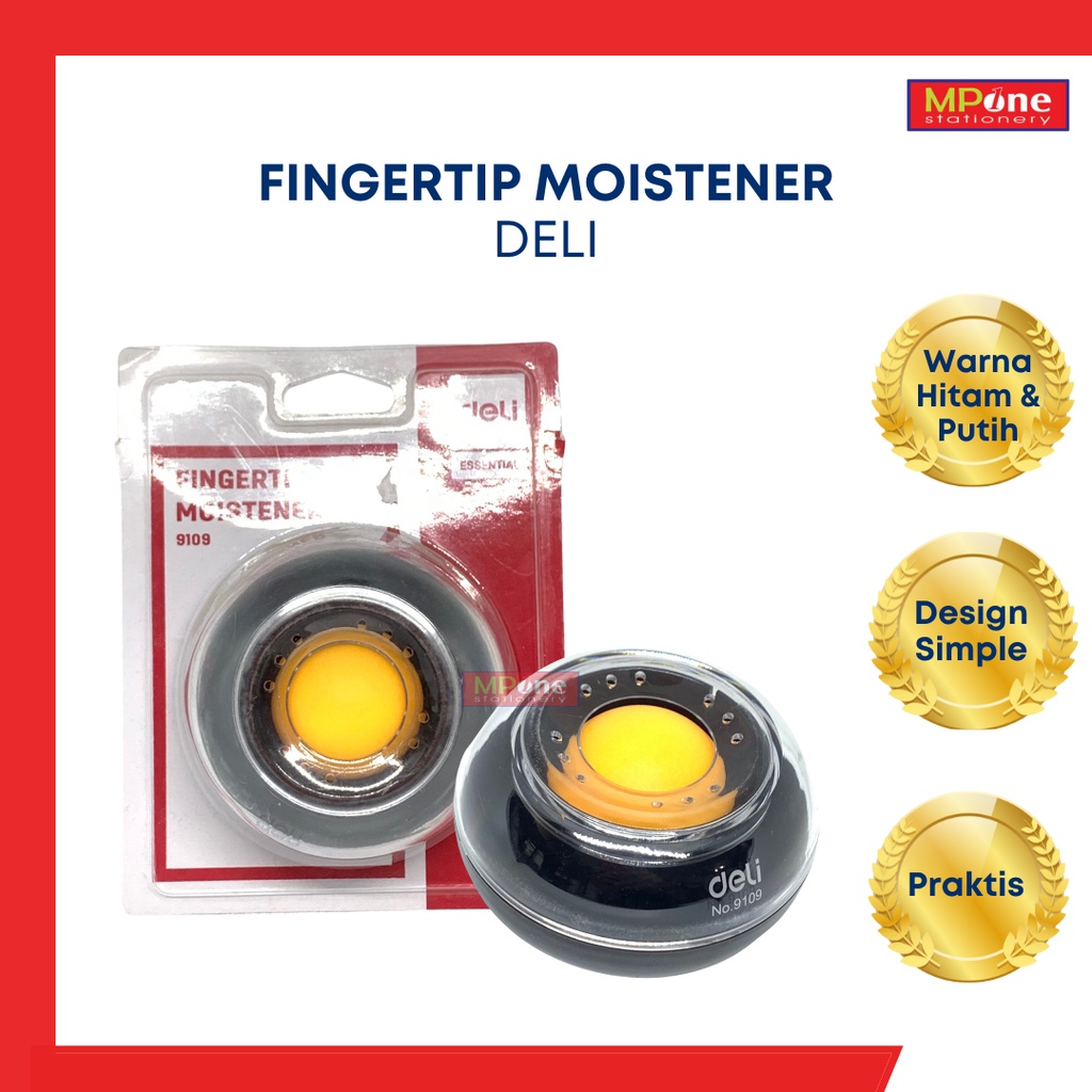 

Deli Fingertip Roller Moistener 9109 / Alat Pembasah Jari / Pelembab Jari Tangan