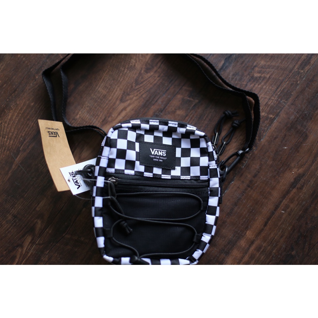 Endarfootwear - Vans Sling Bag Street Ready Checkerboard Black White