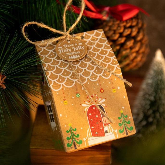 

WARMHEART CHRISTMAS HOUSE GIFT BOX PAPER COOKIES CANDY BAG 1-24 ADVENT DV612CDC2