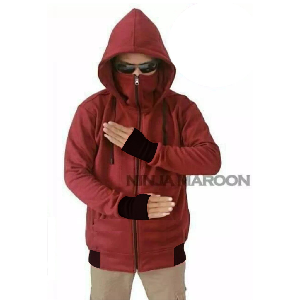 JAKET JUMBO ROUNDHAND NINJA PRIA WANITA DEWASA FLEECE POLOS TERBARU