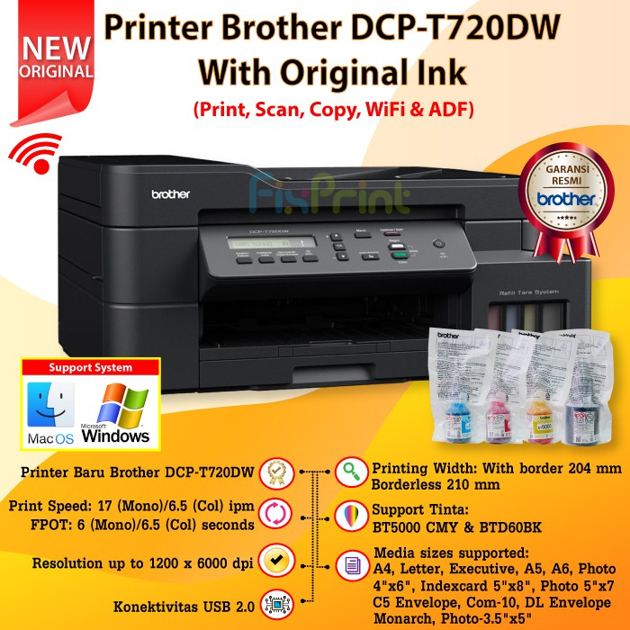 dcp t720dw brother