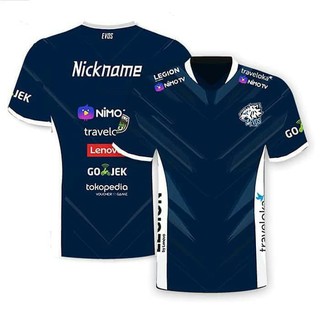  Baju  Kaos  Jersey Gaming EVOS  2021 Dota2 AOV ML Free 