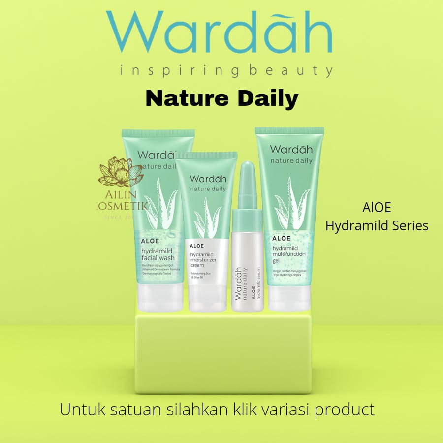 Wardah Nature Daily Aloe Hydramild Series by Ailin Kosmetik