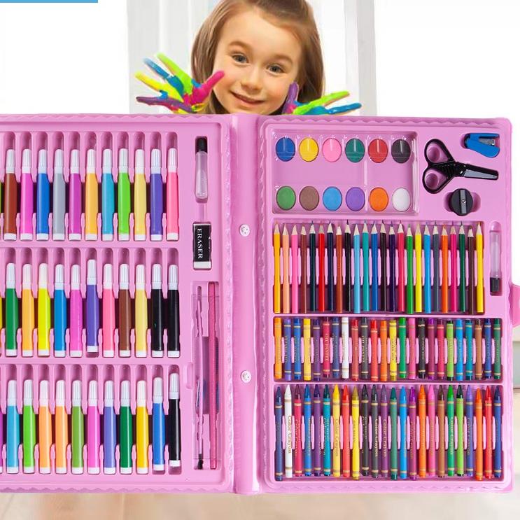 

Hot Sale - Kaikki Oil Pastel Crayon 150 Macam Warna Set Koper 150 in 1 Cocok Untuk - CP4 ,,