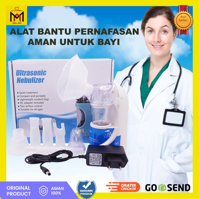 Alat Bantu Uap Terapi Pernafasan Covid Bayi Pilek Ultrasonic Nebulizer