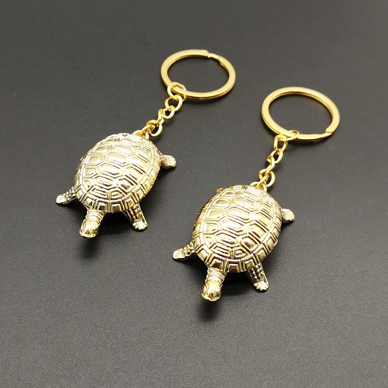 开光仪式日本金钱龟钥匙扣 Lucky Gold Turtle-Japan Sensoji Temple Golden Tortoise Keychain