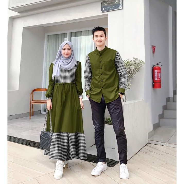 COUPLE GAMIS KATUN KOTAK + KOKO PAKISTAN COUPLE Cp DAMARA BAJU PASANGAN MUSLIM COUPLE TERBARU HIGH QUALITY