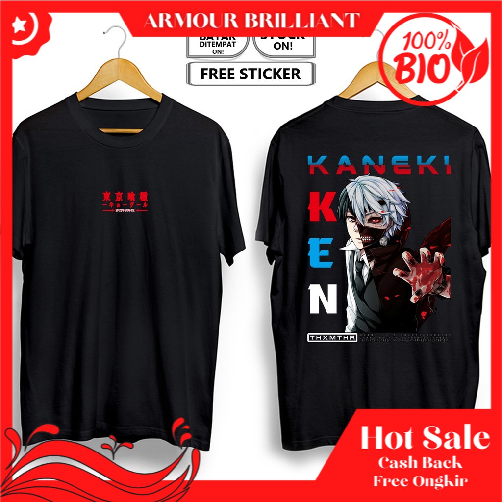 KAOS KEN KANEKI TOKYO GHOUL ANIME MANGA DRAGON ONE EYED KING BLACK REAPER BAJU JEPANG COSPLAY TM