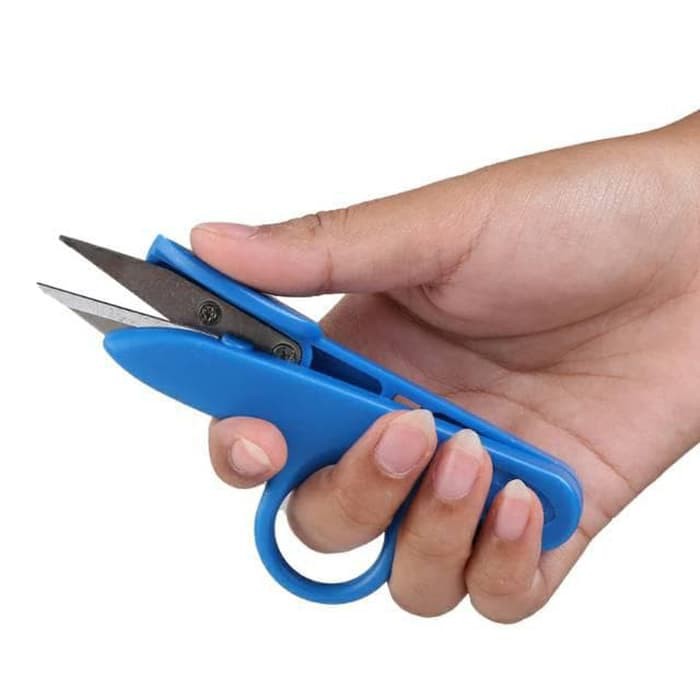 Thread Cutter Gunting Potong Benang Dengan Handle Jari Gunting Cekris - Random Colour