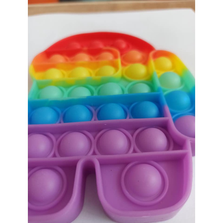Pelangi Pop It Fidget Push Penghilang Stress dan Mepertajam  Sensorik Anak-162gr-6