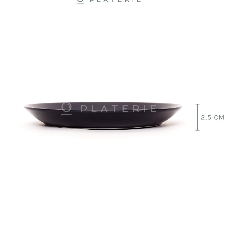 Update Terlaris PLATERIE Plater Piring/Mangkok Keramik Rectangular/Oval/Bowl Plate Black Matt