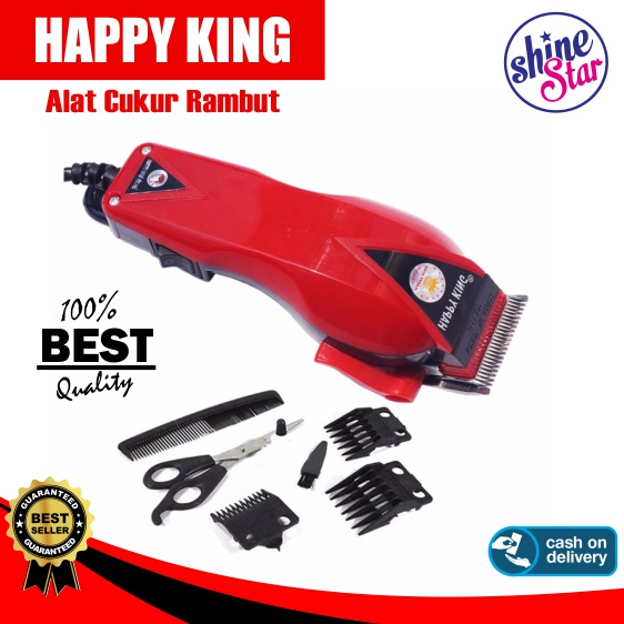 SHINE STAR - COD - Happy King HK- 900 Sistem Charger Mesin Cukur Listrik Potong Rambut Kumis Jenggot