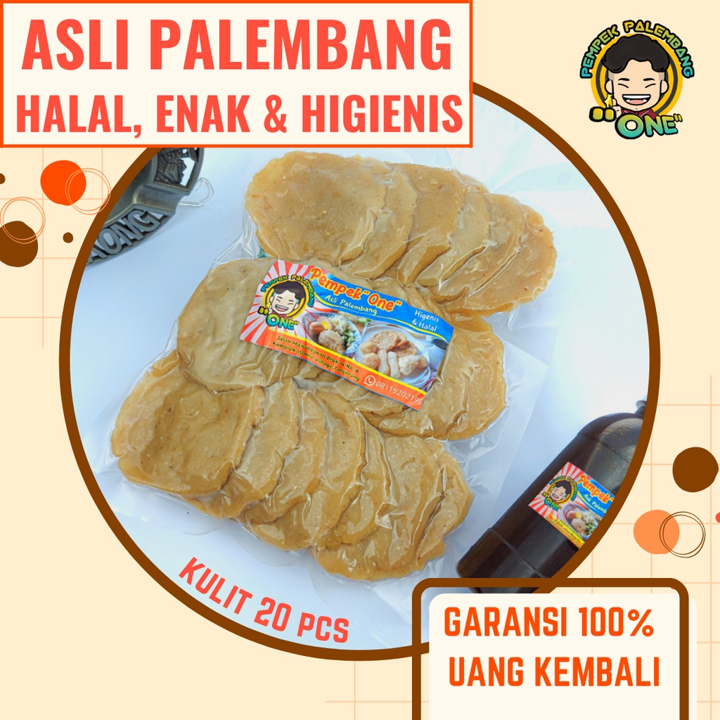 

Pempek Kulit Palembang Asli Frozen 20 pcs | Ikan Gabus dan Tenggiri Premium | Pempek One