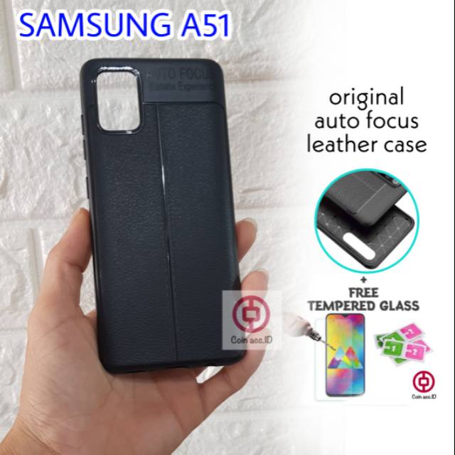 SAMSUNG A01 core/A11/M11/A51/A71 auto focus leather case ORIGINAL - soft case/silicon motif kulit