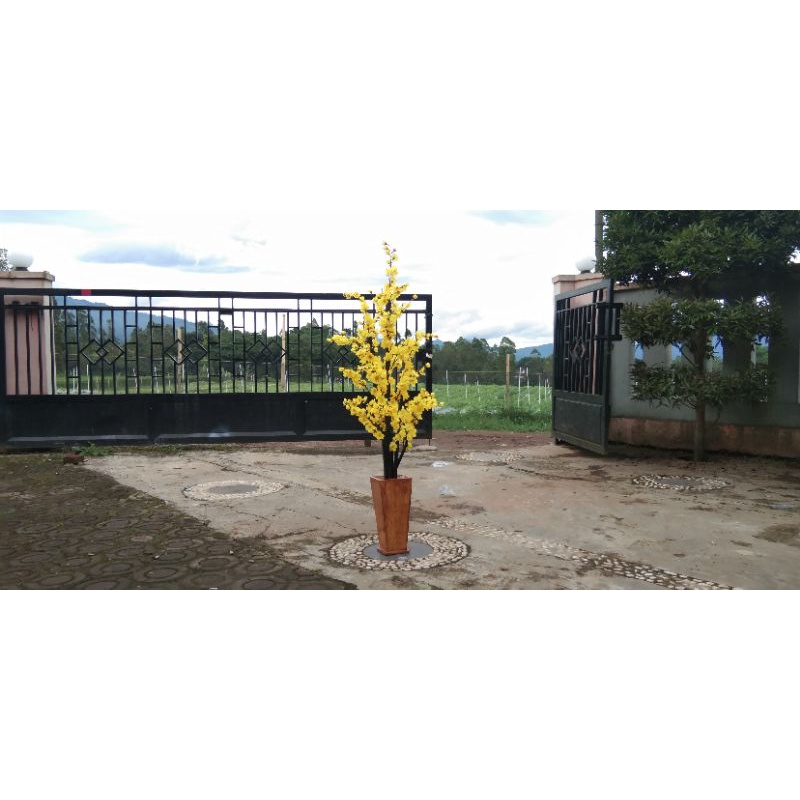 bunga sakura/bunga pelastik/bunga sudut ruangan