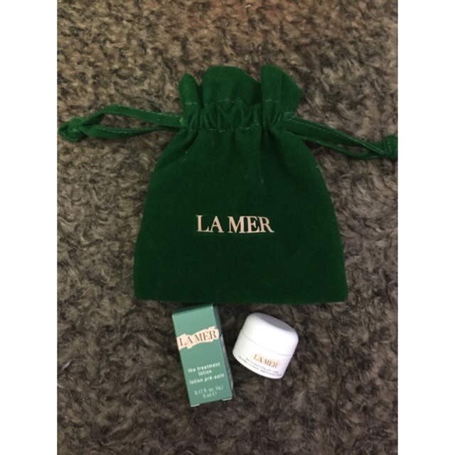 TRAVEL SKIN CARE LA MER LOTION&MOUSTRAIZING 5'ML ORIGINAL []Satu paket