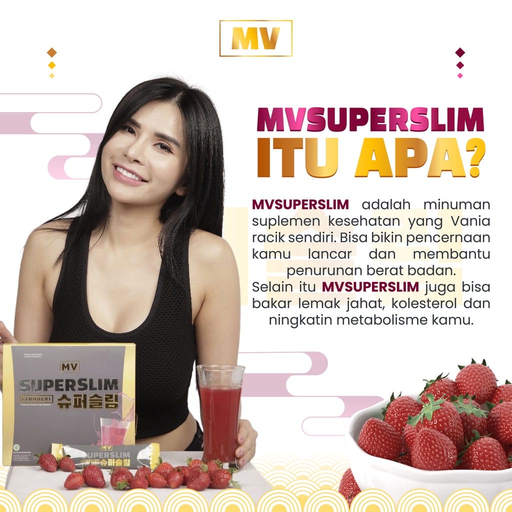 MVSUPERSLIM 1 Sachet / Satu kali Pakai MV SUPER SLIM MVSUPER SLIM Fiber Drink By Maria Vania