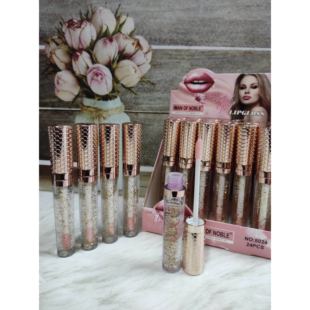 (  3 PCS ) LIP GLOSS / LIP BENING LOVE IS MAGIC IMAN OF NOBLE 8024