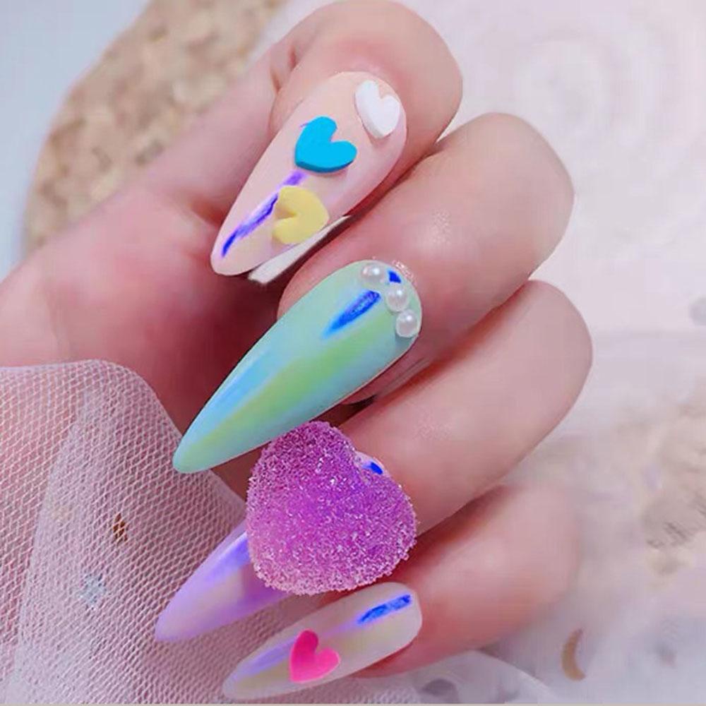 MXBEAUTY 3d Dekorasi Nail Art Gaya Jepang Cinta Hati Bunga Kupu-Kupu Bintang Snowflake DIY Nail Art Sticker