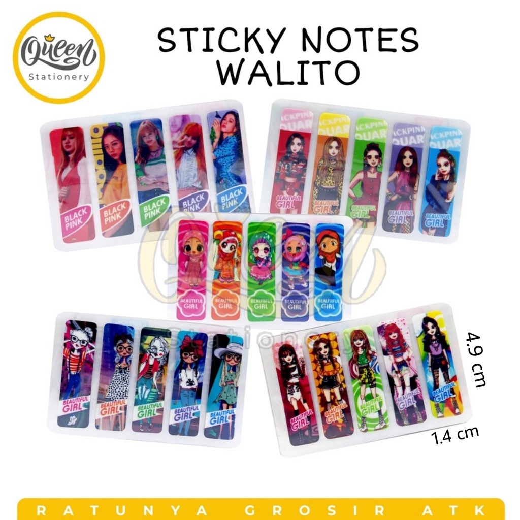 

STICKY NOTE WALITO / STICKER BOOK / PENANDA BUKU