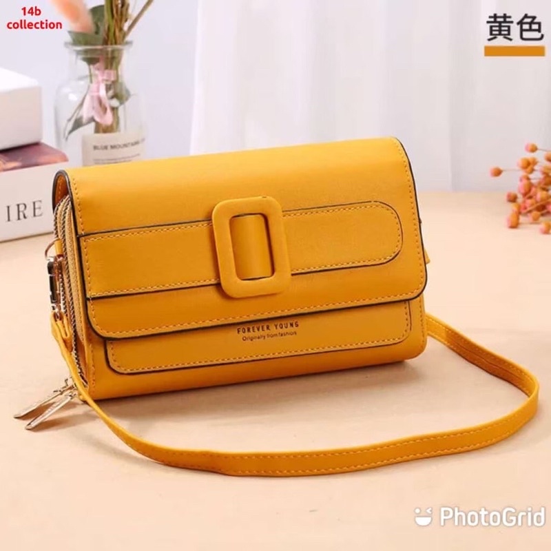 Bellie bags tas selempang wanita dompet medium selempang tas slingbags wanita tas kulit bellie bags tas korea simple