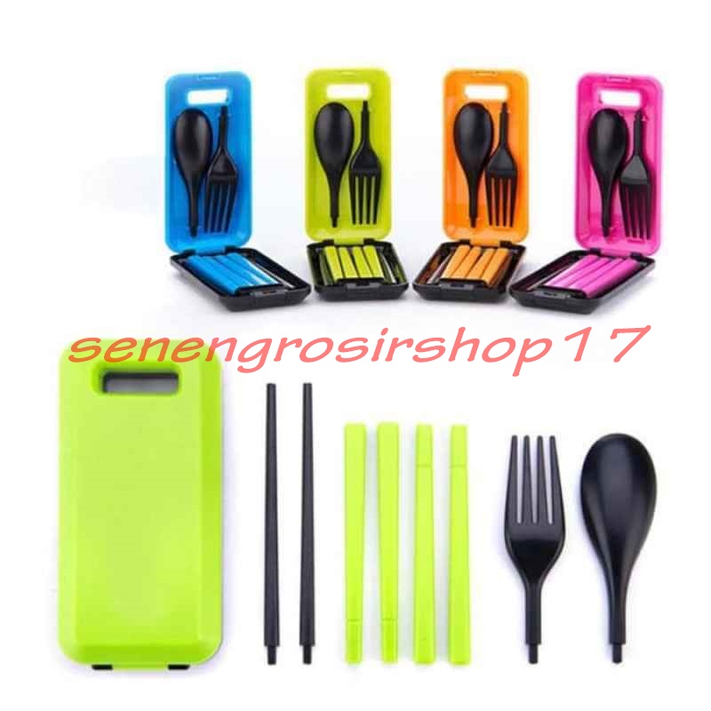 Sendok Set Travel Lipat Korea