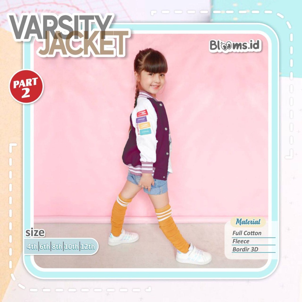 Jacket Anak Varsity Batch 2 by Blooms.id