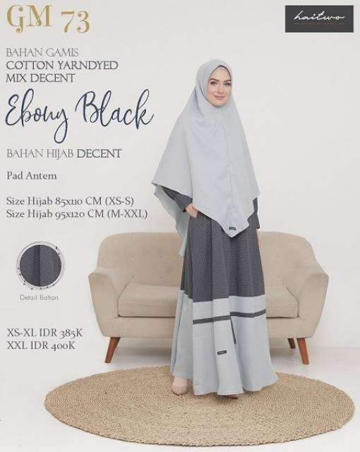 GAMIS GM 73 by HAITWO / HAIHAI /GAMIS SYARI / Fashion Muslim