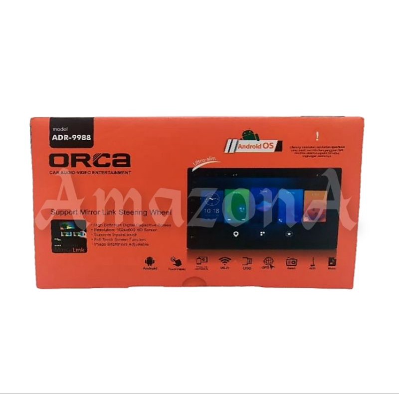 Head Unit Android Double Din Orca ADR-9988 ECO 7&quot;