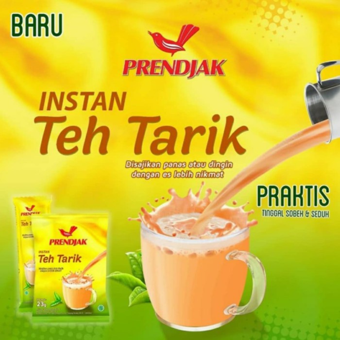 

(BISA COD) Teh tarik prendjak Instan kemasan bag