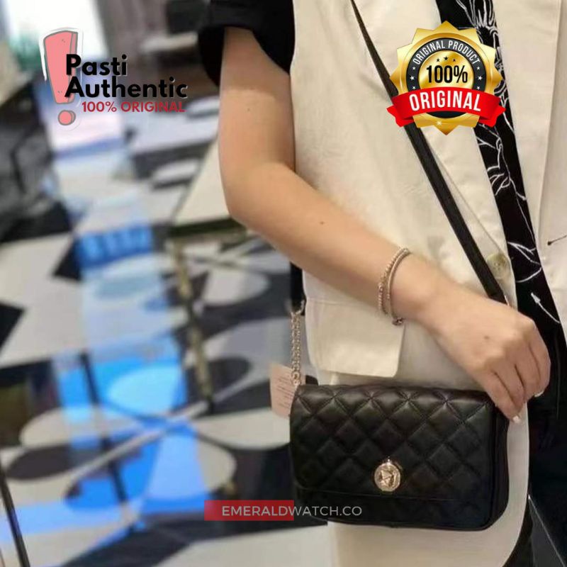 Kate Spade Natalia Crossbody Turnlock Black