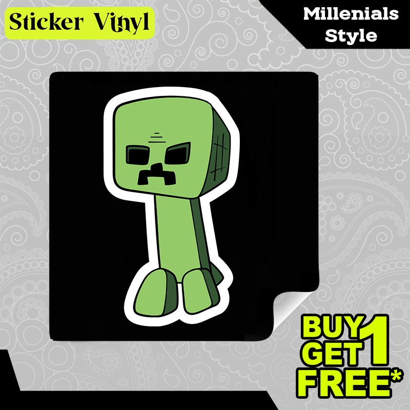 

Stiker Sticker Minecraft Cartoon Creeper Kartun Animasi dan Game Unik Aesthetic Bahan Vinyl Satuan Anti Air