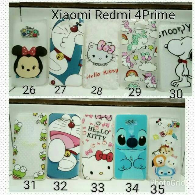 Case Ultrathin Karakter For Redmi 4 Prime / Softcase Xiaomi Redmi 4 Prime