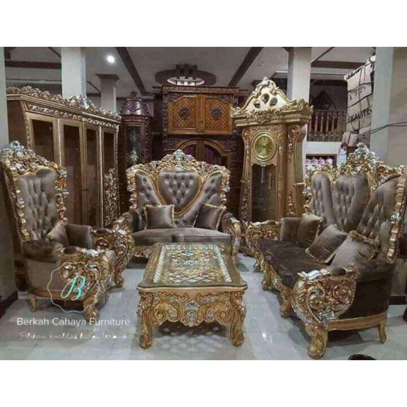 promo kursi tamu sofa termewah ukir jati jepara