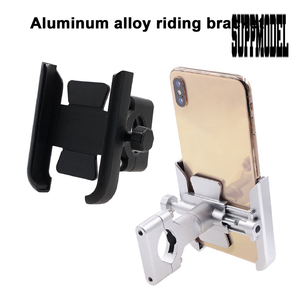 Stand Holder Handphone / Gps Adjustable Bahan Aluminum Alloy Untuk Stang Sepeda / Motor