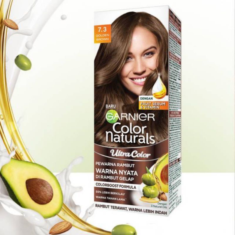 GARNIER Color Natural Cat Rambut 7.3 Golden Brown